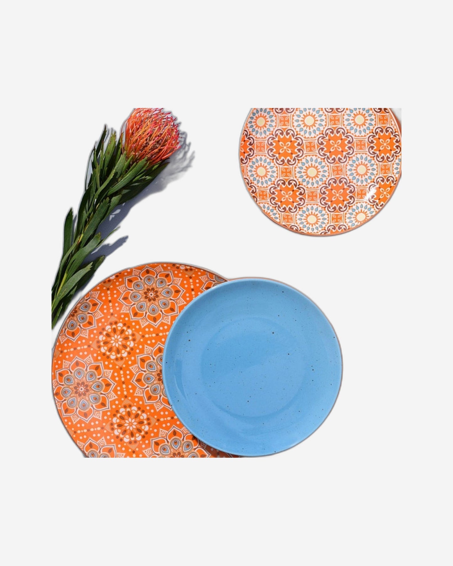 طقم أدوات مائدة من البورسلين متعدد الألوان من توغنانا - طقم أدوات مائدة من 18 قطعة - متروبوليس كركم