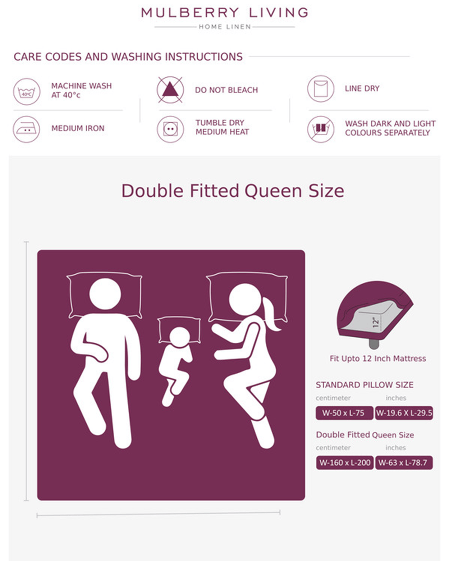 غطاء مرتبة قطن من Mulberry Living بحجم King، 500 خيط/بوصة مربعة، بلون Fawn الفاخر