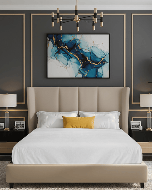 Mulberry Living قطن كوين مجهز 250TC Serenity ألوان سادة أبيض