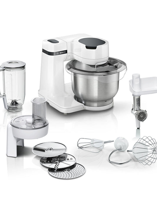 ماكينة مطبخ بوش، ٧٠٠ واط، سعة ٣.٨ لتر، ٤ سرعات، ضمان لمدة عام، صنع في سلوفينيا، MUMS2EW30G