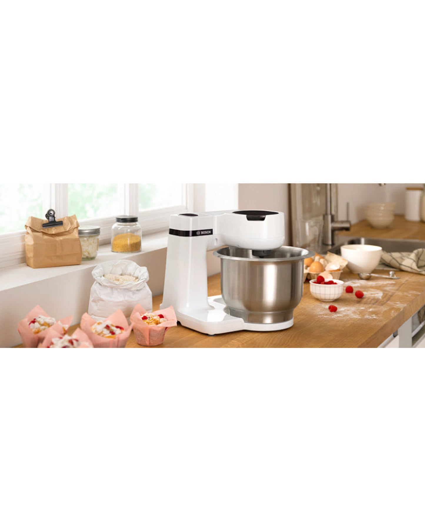 ماكينة مطبخ بوش، ٧٠٠ واط، سعة ٣.٨ لتر، ٤ سرعات، ضمان لمدة عام، صنع في سلوفينيا، MUMS2EW30G