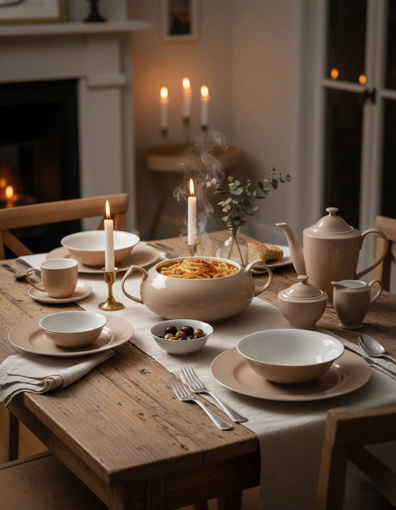 طبق عشاء ميزون باستيل موكا