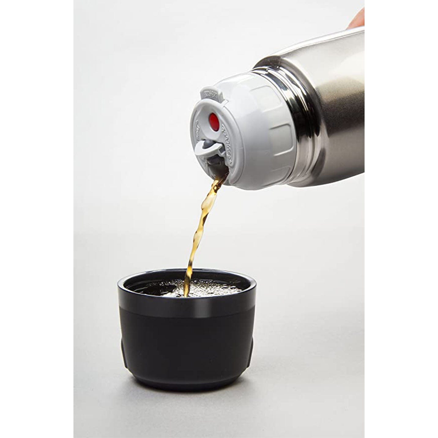 كوب زجاجي من الفولاذ المقاوم للصدأ من زوجيروشي باللون الفضي