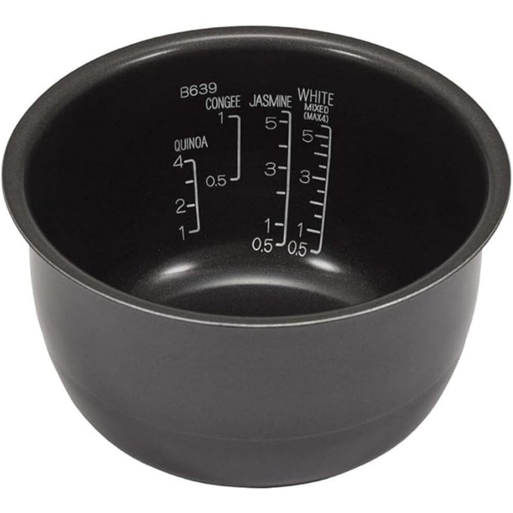 طباخ أرز إلكتروني/سخان سعة 1.0 لتر، أسود