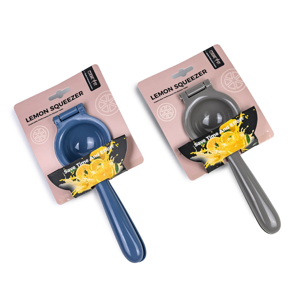 عصارة ليمون يدوية من كويزين آرت، مقاس 26 سم، مصنوعة من مادة ABS - عصارة حمضيات شديدة التحمل لليمون والليمون الحامض والبرتقال - قطعة واحدة، متنوعة