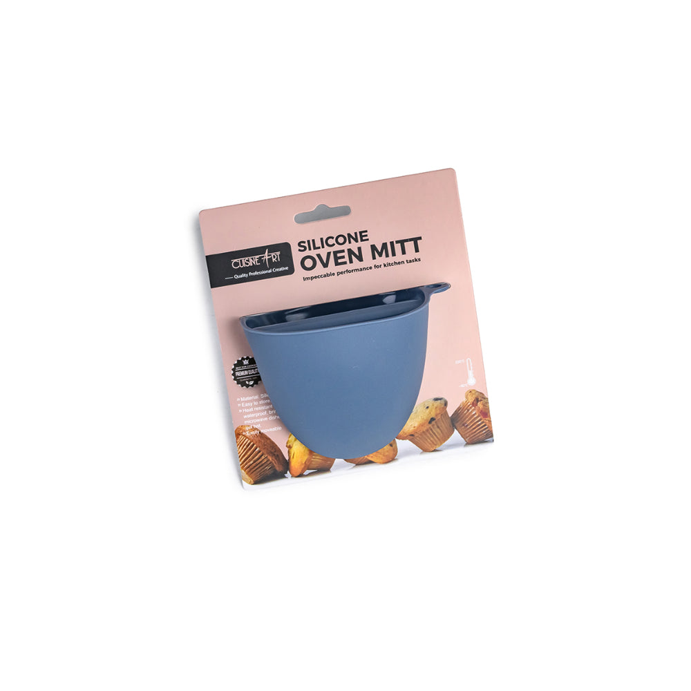 Cuisine Art Heat-Resistant Silicone Oven Mitt 11cm - Non-Slip, Flexible & Durable Kitchen Glove for Safe