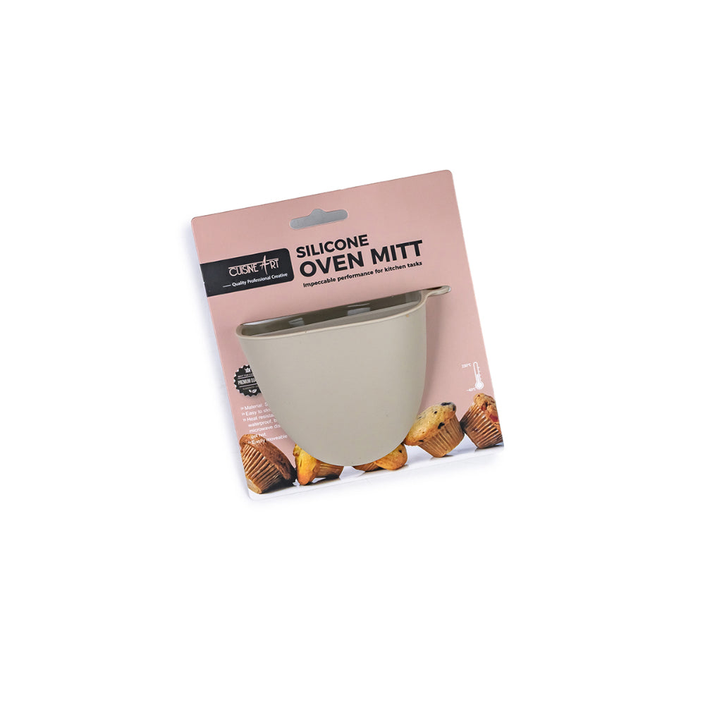 قفاز فرن سيليكون مقاوم للحرارة من كوزين آرت، 11 سم - قفاز مطبخ مانع للانزلاق ومرن ومتين للاستخدام الآمن