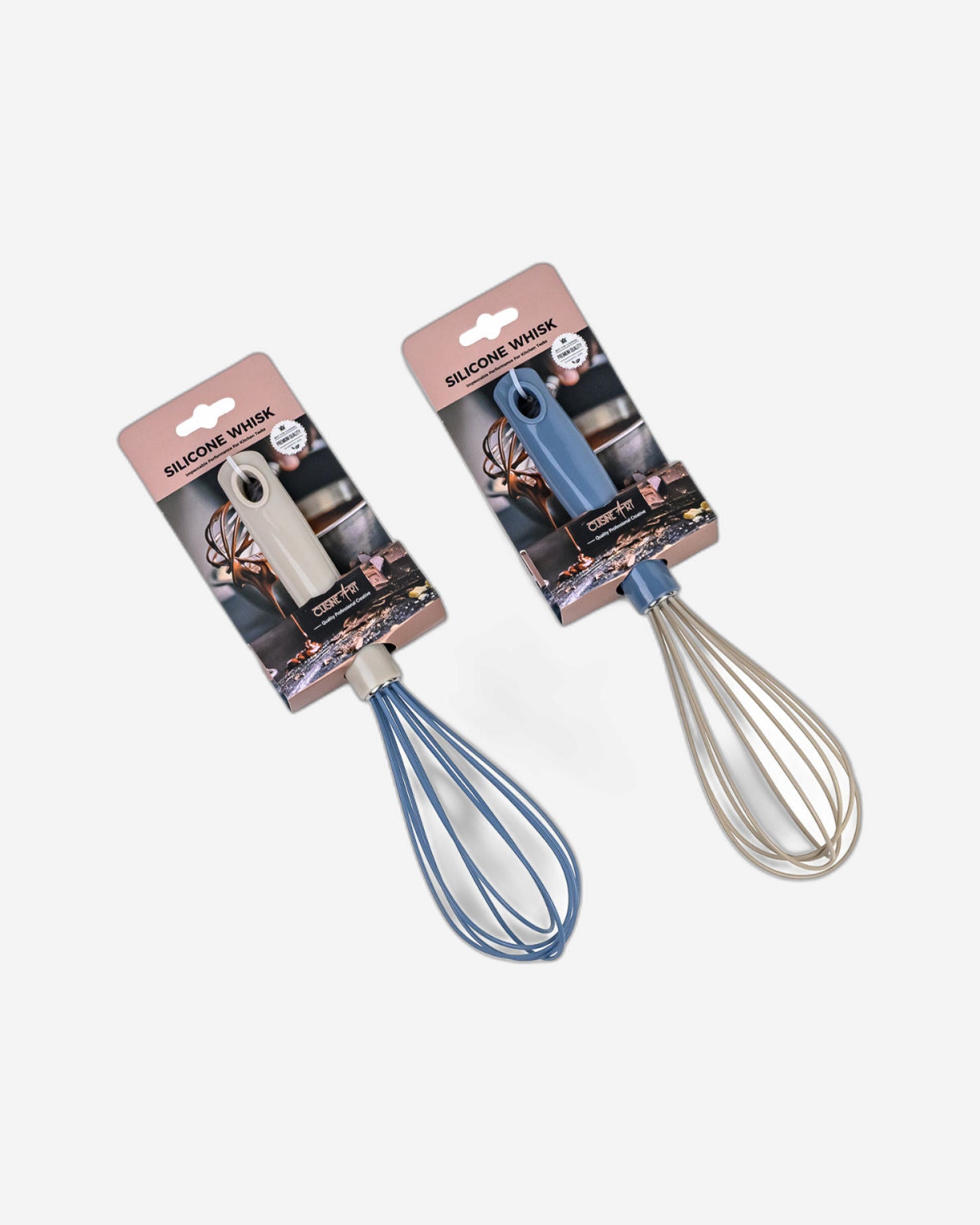 خفاقة سيليكون فاخرة من كوزين آرت، مقاس 28 سم، مقاومة للحرارة، غير قابلة للخدش، مزودة بمقبض مريح لسهولة الخلط والخفق والخفق، قطعة واحدة، متنوعة