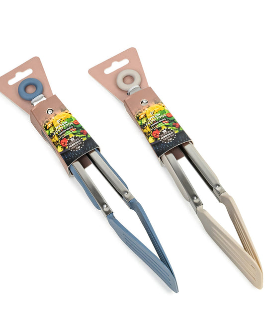 ملقط طعام من النايلون من كوزين آرت مقاس 9 بوصات - ملقط طهي مقاوم للحرارة وغير قابل للخدش مع قبضة مريحة من أجل الأمان