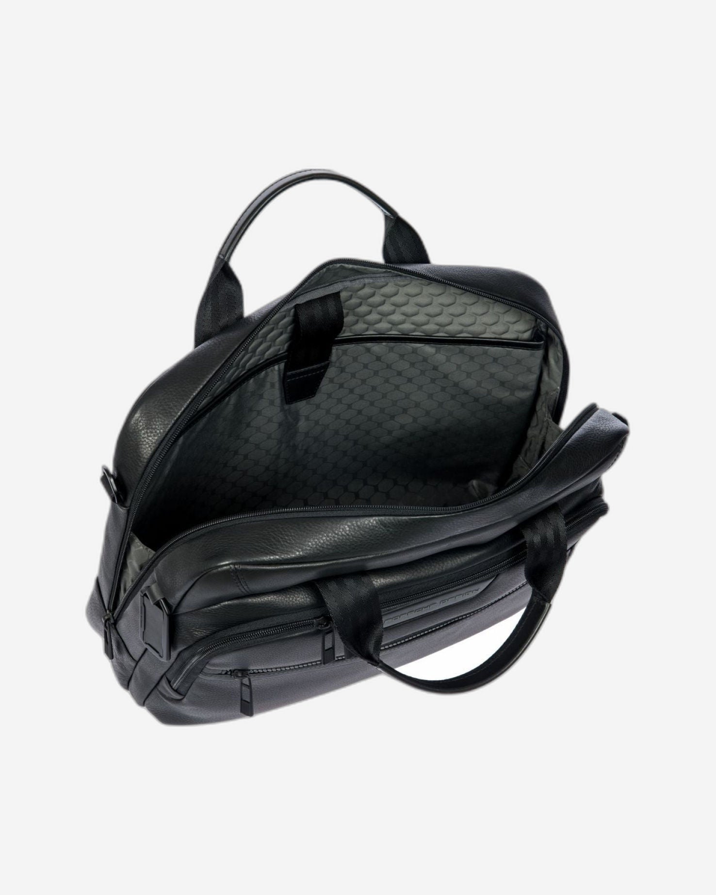 حقيبة جلدية سوداء بتصميم بورشه رودستر