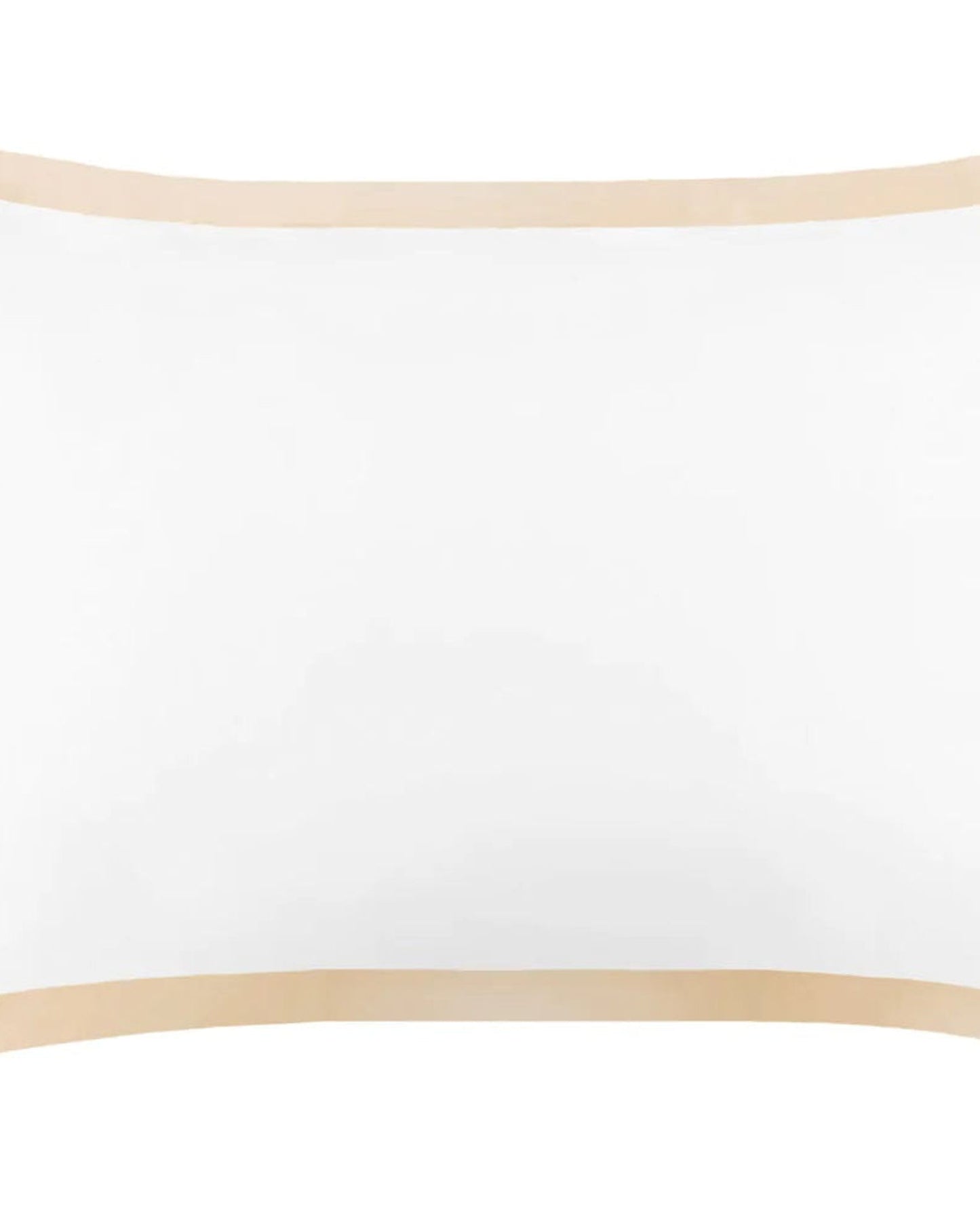 غطاء وسادة أكسفورد "حرير التوت" من مايفيرسيلك مع حافة بلون الشمبانيا