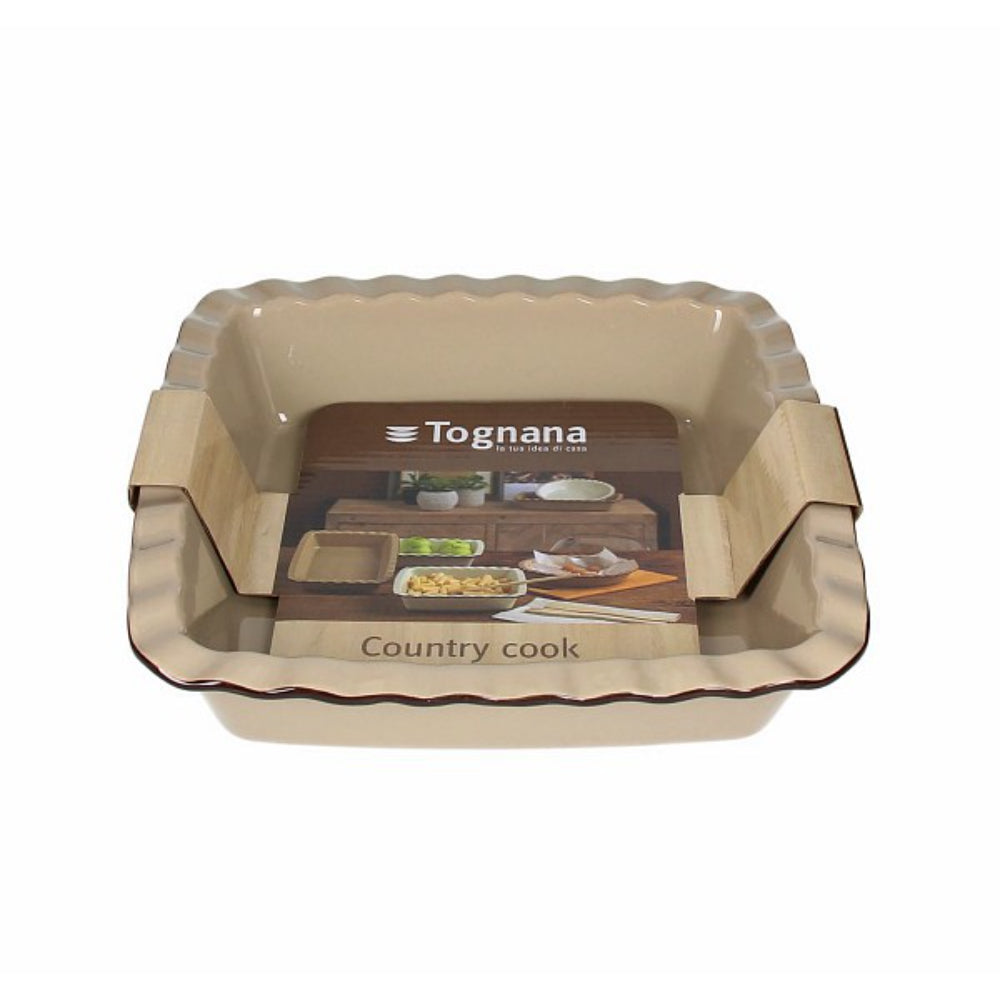 طبق خبز مستطيل من توجنانا، 30×22، ارتفاع 6.2 سم