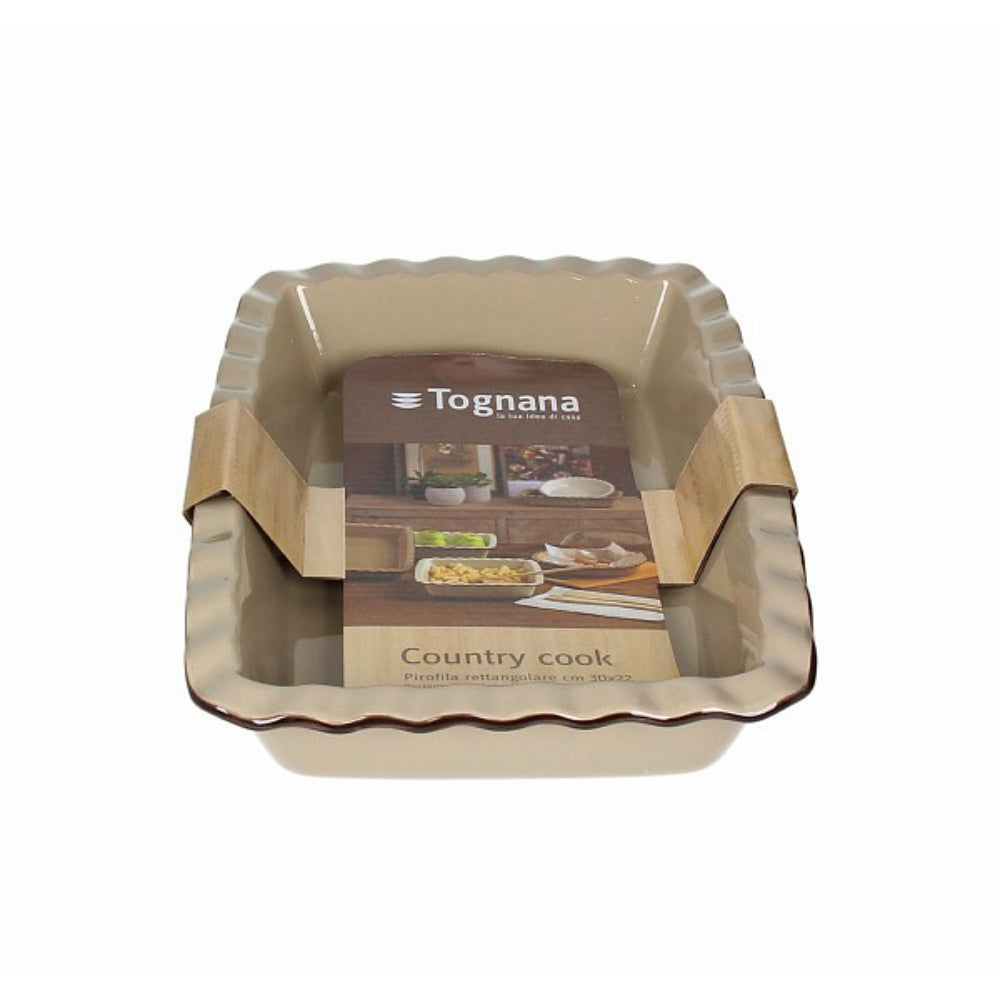 طبق تونانا مستطيل الشكل، ٣٣×٢٣ سم، ارتفاع ٦.٢ سم