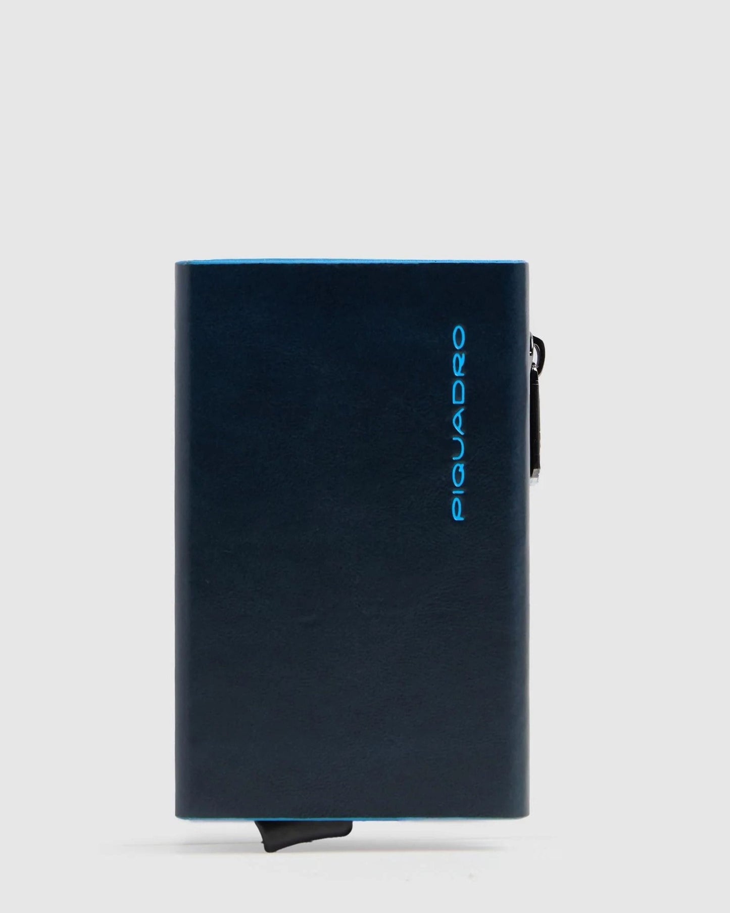 Piquadro Blue Square محفظة حامل بطاقات منبثقة زرقاء