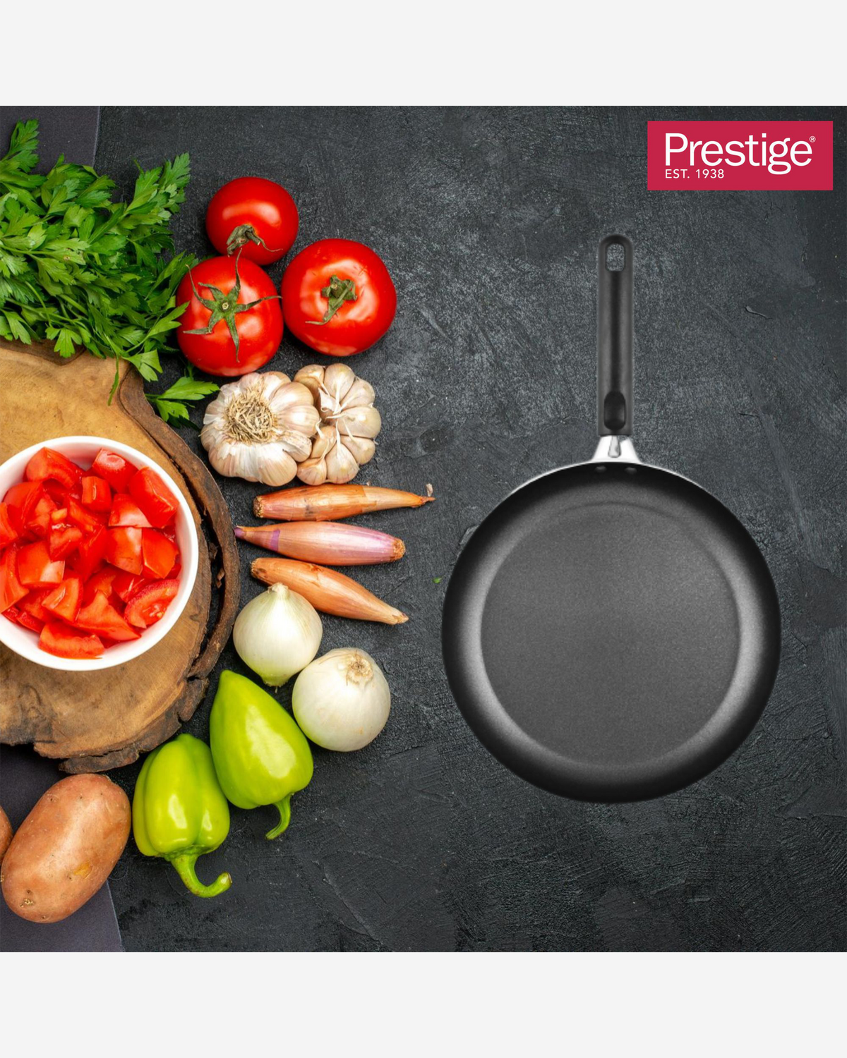 Prestige Classique Sauce Pan 20cm Non-Stick Red