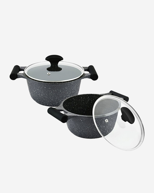 طقم جرانيت بريستيج 9 قطع أسود