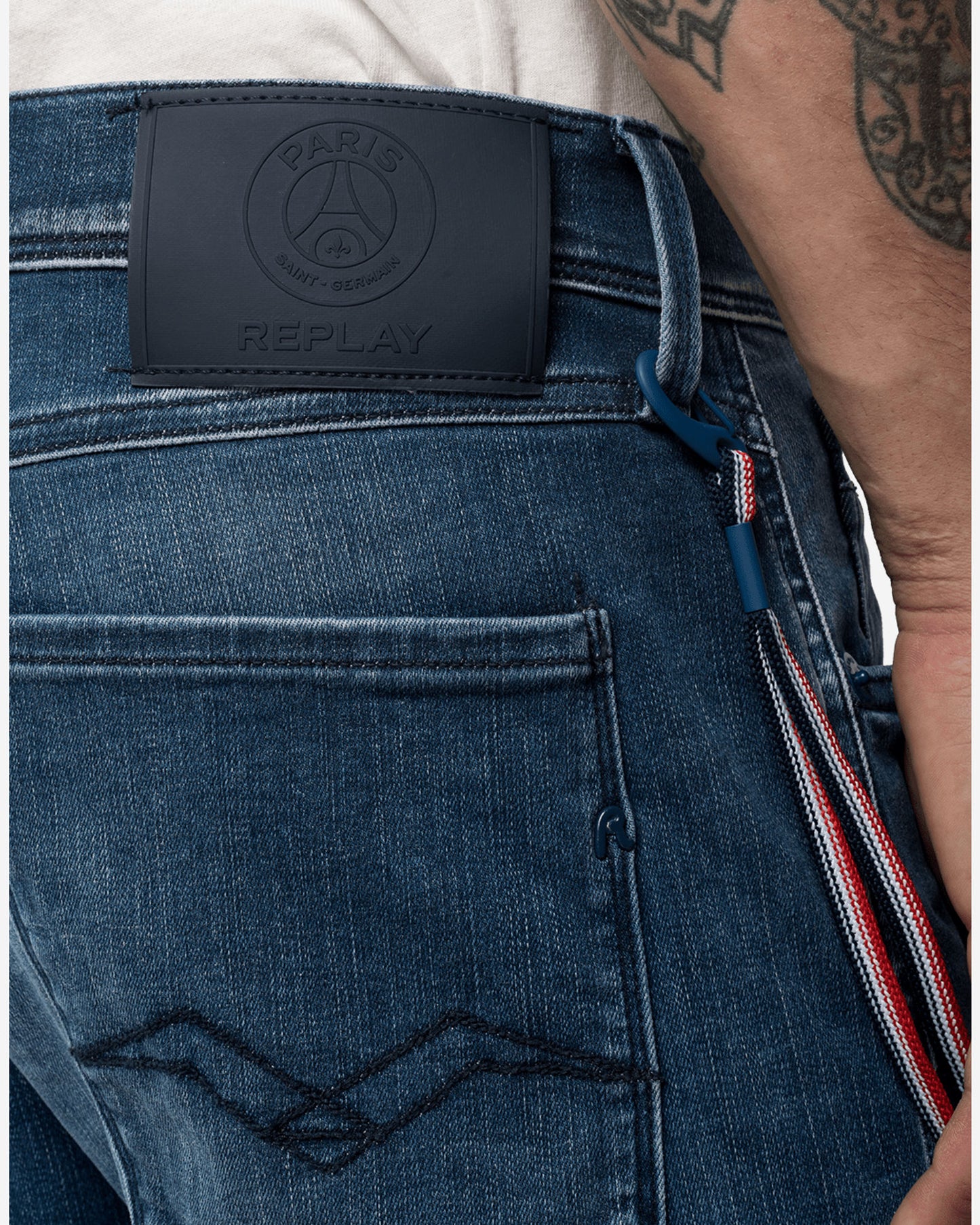 بنطال جينز ريبلاي PSG ANBASS HYPERFLEX BIO SLIM-FIT