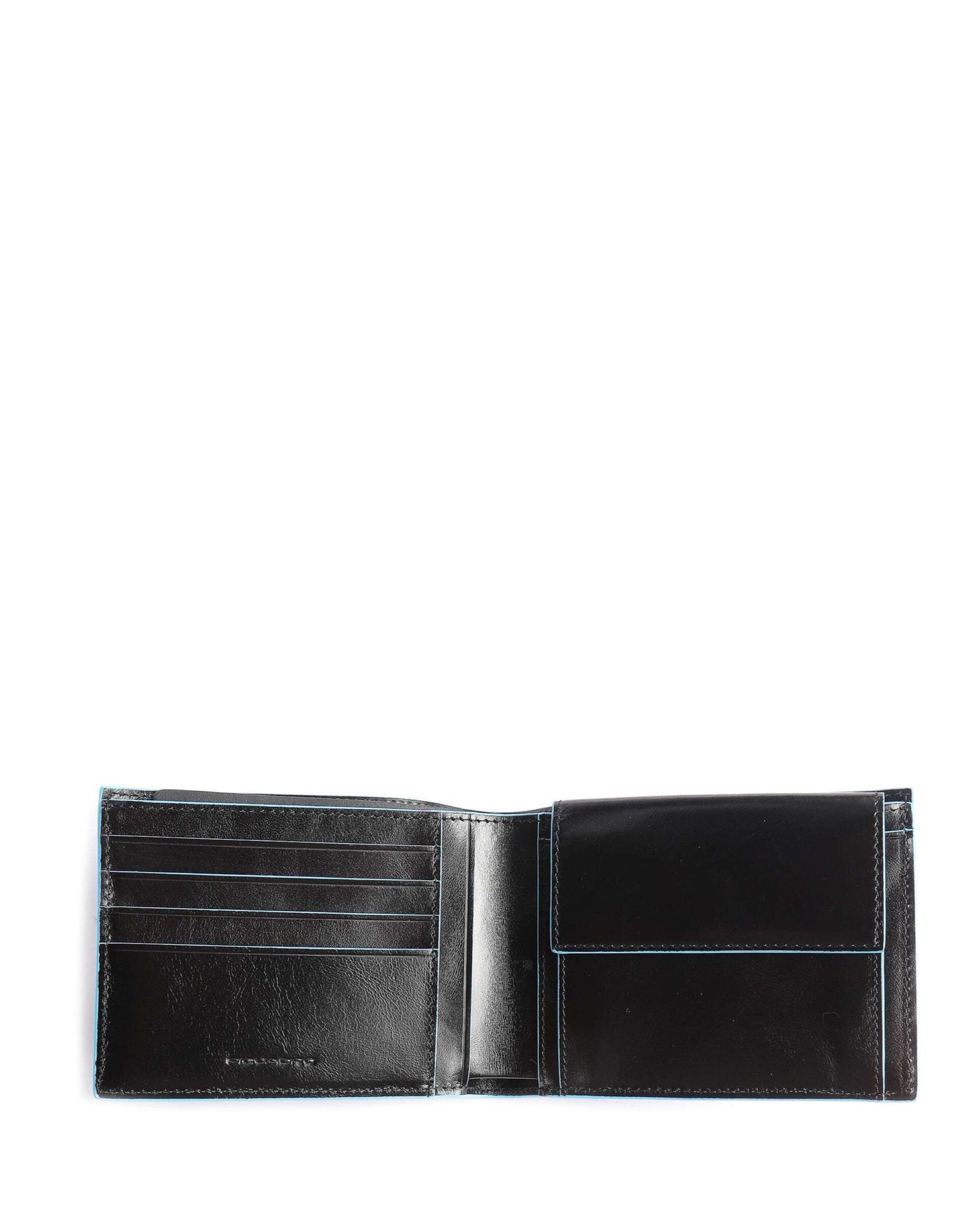 Piquadro Blue Square RFID Protection Leather Wallet Blue