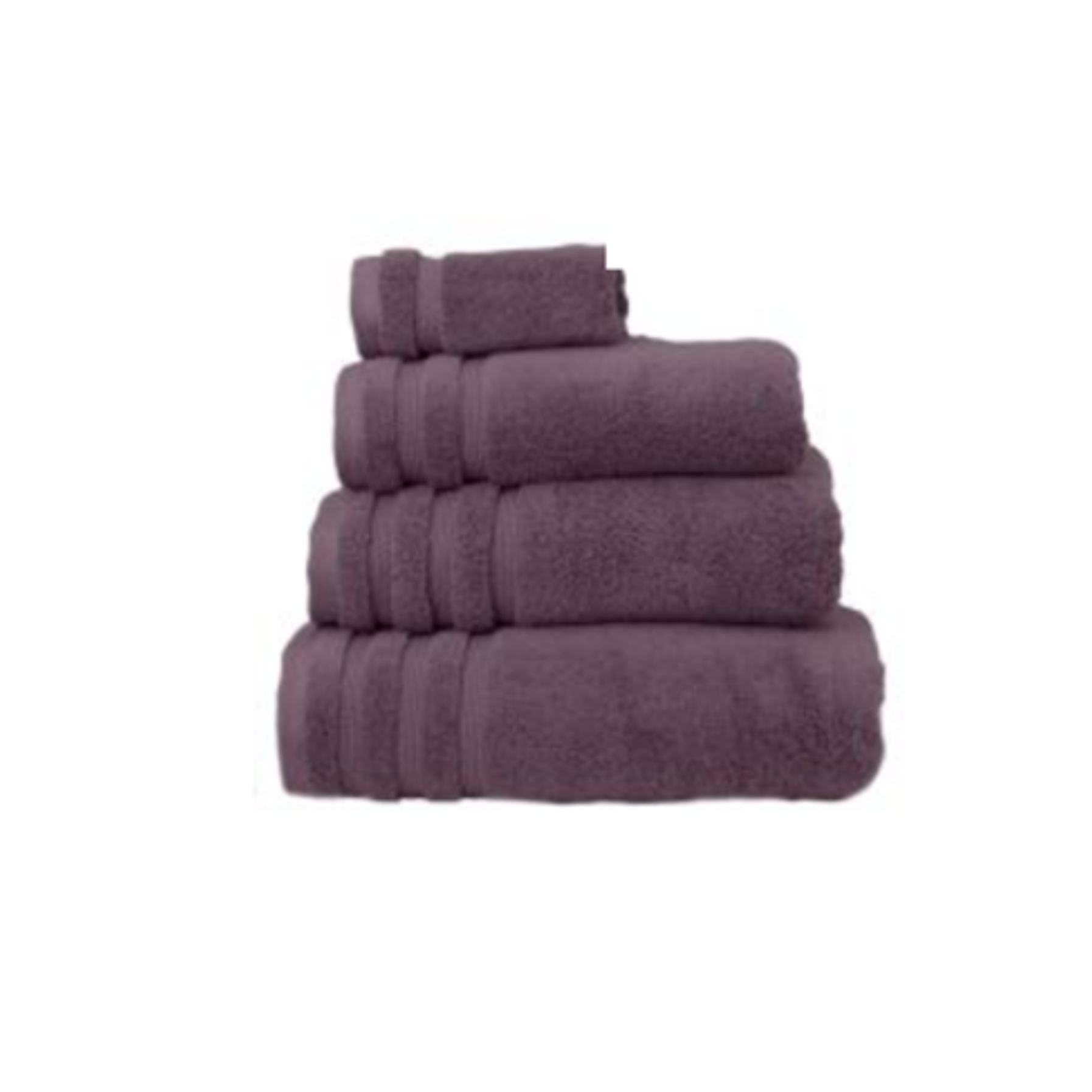 مجموعة مناشف الحمام "Zero Twist" من Linen Obsession باللون البنفسجي