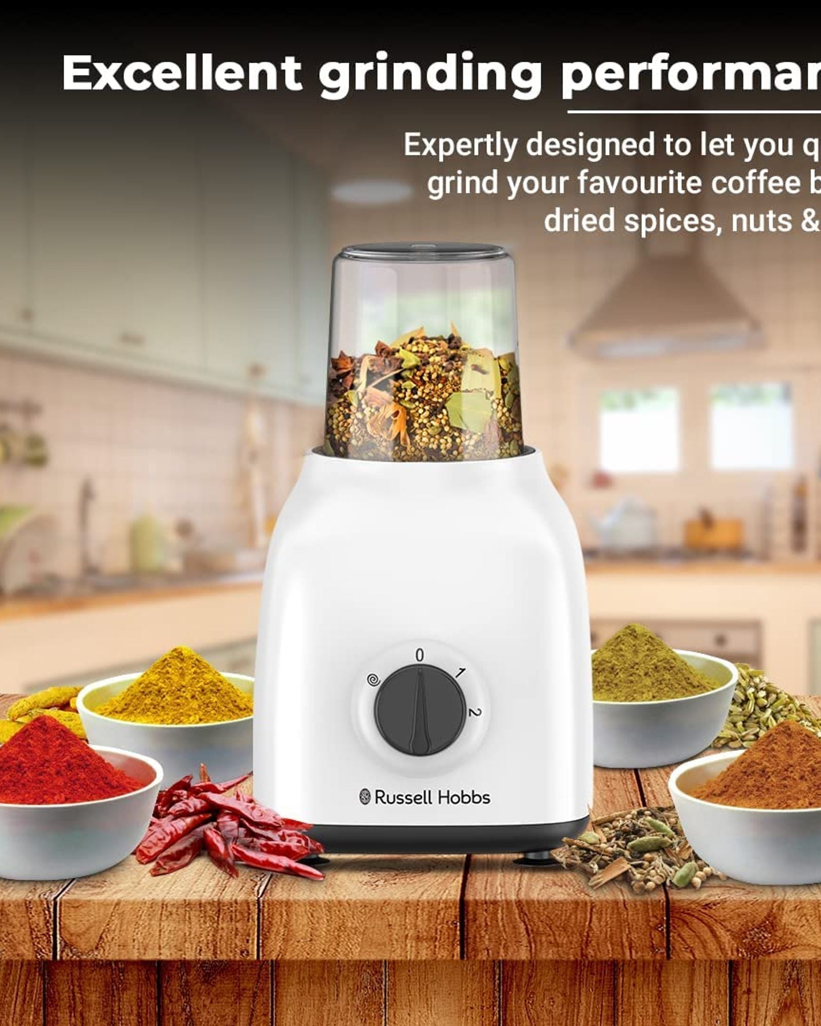 خلاط راسل هوبز مع مطحنة ومطحنتين