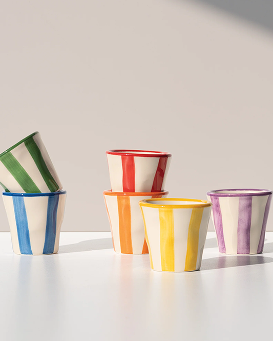 Zafferano Lido Righe Small Cup Assorted Color