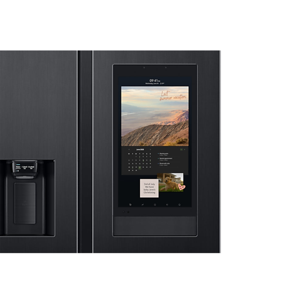 ثلاجة سامسونج جنبًا إلى جنب مع Family Hub سعة 591 لترًا