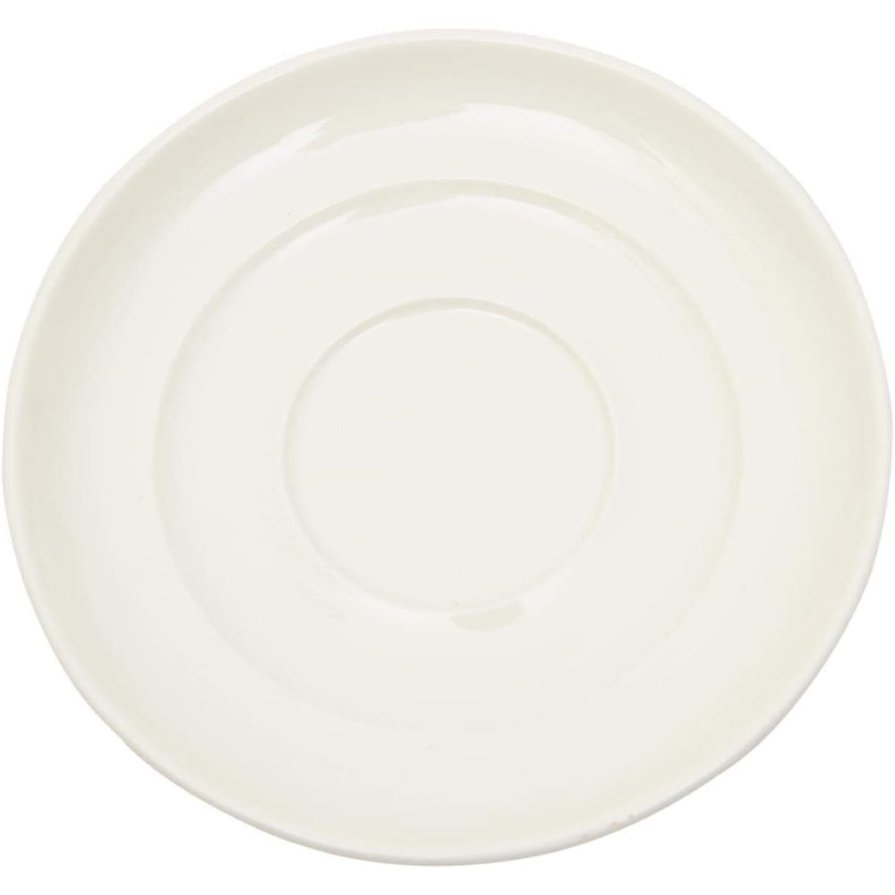 طقم فناجين شاي وصحن من شالو، 12 قطعة، أبيض، 200 مل، مصنوع من الخزف العظمي - طقم شاي أنيق ومتين لكل مناسبة