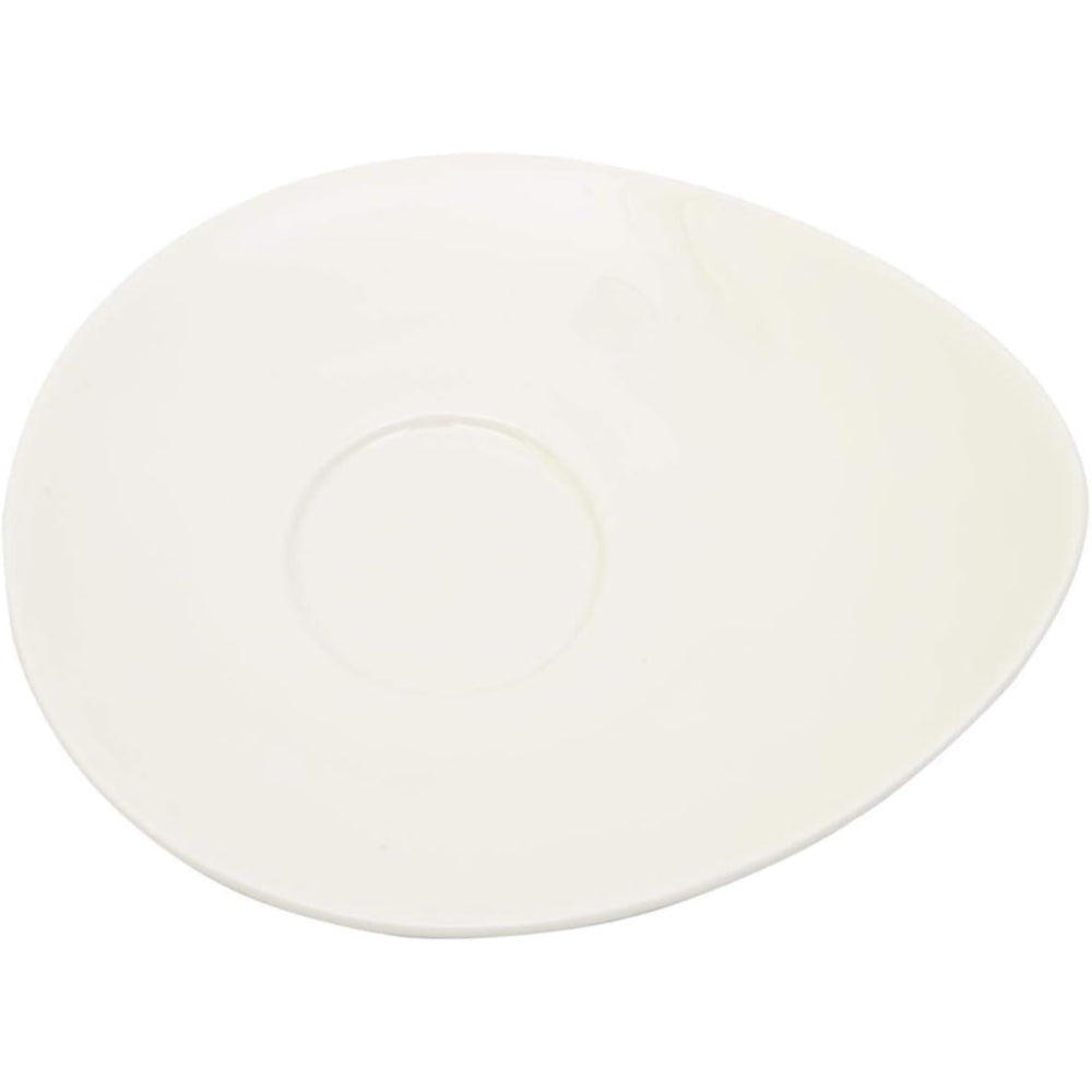 طقم فناجين وصحون صغيرة، 12 قطعة، 90 مل، أبيض، من الخزف العظمي - فناجين شاي أنيقة مع صحون لحفلات الشاي والاستخدام اليومي