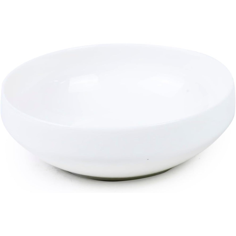 طقم عشاء بيلا بون تشاينا من كويزين آرت لكل وجبة - 18 قطعة | 6 أطباق عشاء (القطر 26.4 سم) 6 أطباق جانبية، 6 أوعية (القطر 13.3 × الارتفاع 4.7 سم) أبيض | أطباق أنيقة لتناول الطعام اليومي والمناسبات الخاصة