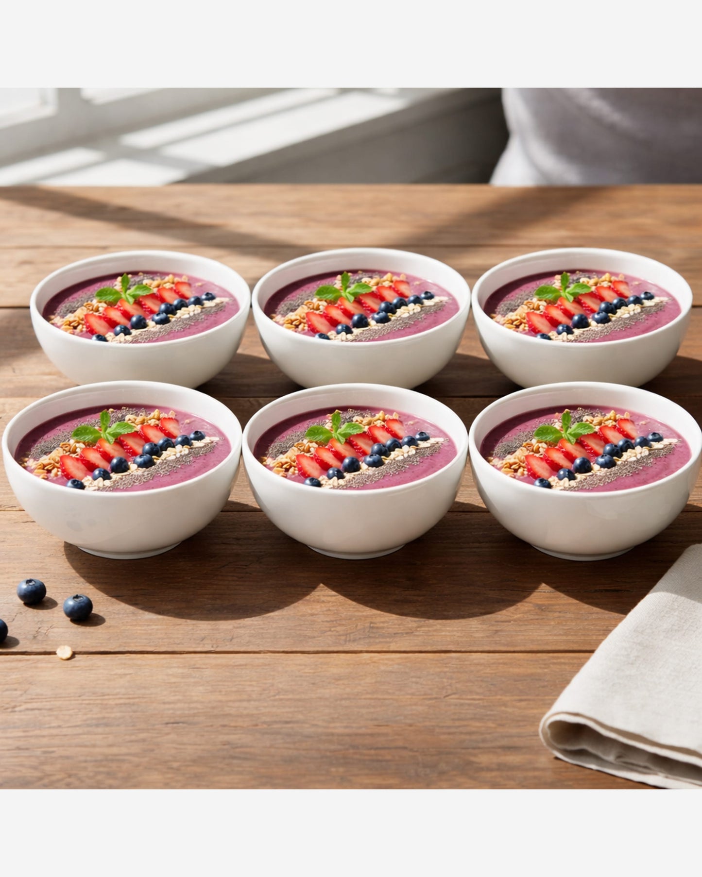 طقم أوعية بورسلين Cuisinart بحجم 5.5 بوصة، 6 قطع