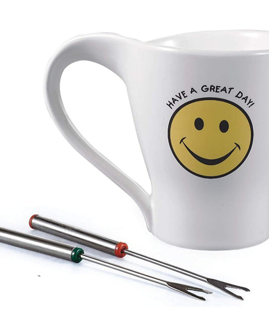 كوب فوندو من البورسلين الضحل - وعاء تدفئة أنيق ومدمج من البورسلين الأبيض