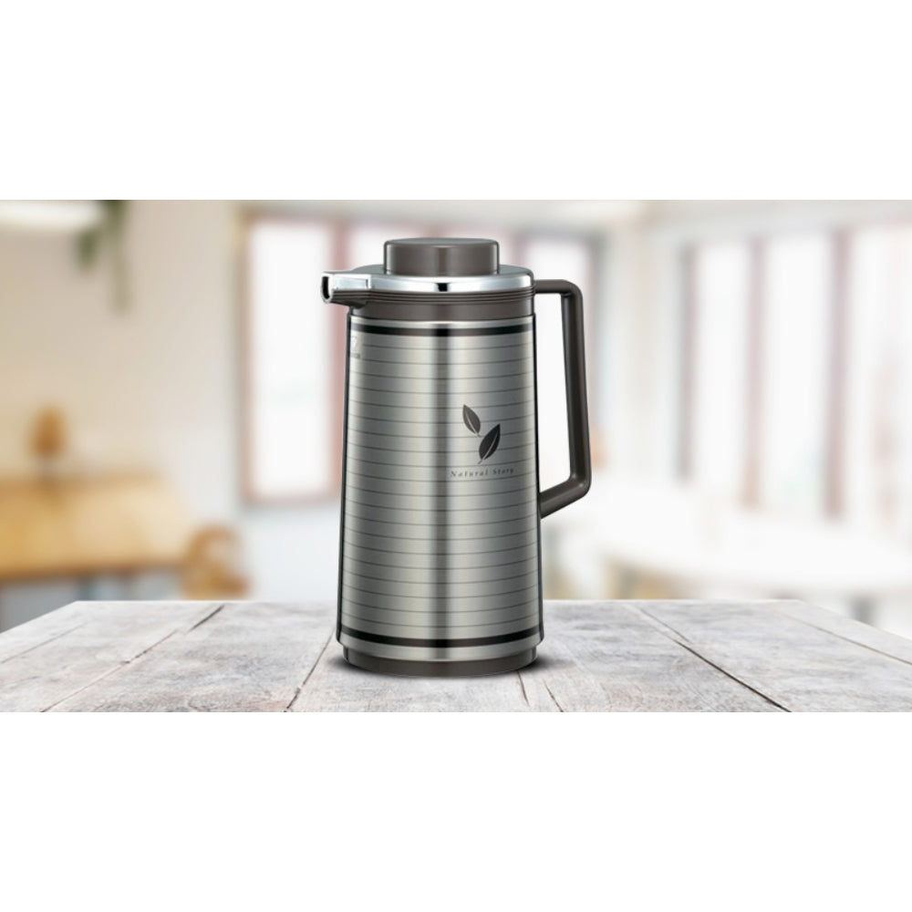 وعاء عملي سعة 1.55 لتر، ورق ساتان