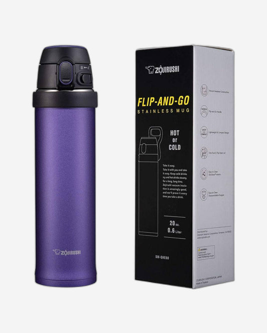 زجاجة تفريغ زوجيروشي 0.6 لتر، لون بنفسجي داكن