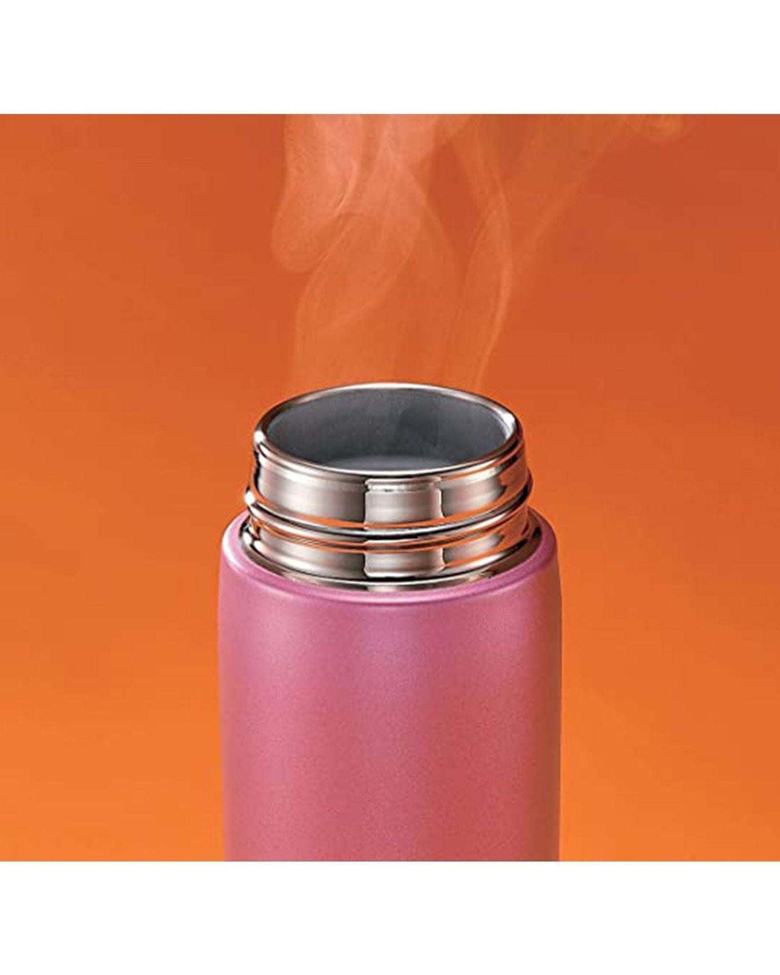 كوب زوجيروشي معزول بالفراغ من الفولاذ المقاوم للصدأ، سعة 12 أونصة، وردي