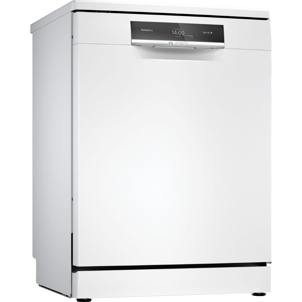Bosch Series 8 Free-standing Dishwasher, 13 Place Settings, Remote Start, HygienePlus 60 cm, White SMS8ZDW86M