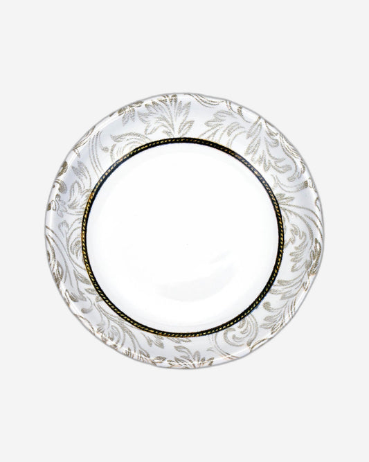 وعاء تقديم دائري من السيراميك إيديسا إيلانا، مقاس 13 سم، أبيض (مجموعة من قطعة واحدة)