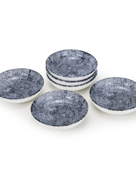 وعاء تقديم سيراميك دائري من إيديسا جينكو، مقاس 13 سم، متعدد الألوان (مجموعة من 6 قطع)