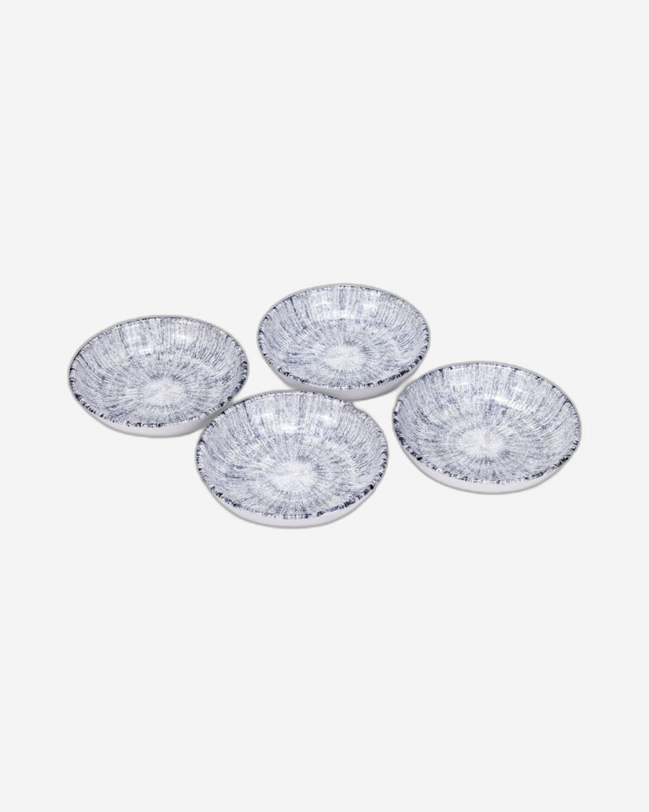 وعاء تقديم سيراميك دائري من إيديسا أستين، مقاس 13 سم، متعدد الألوان (مجموعة من 4 قطع)