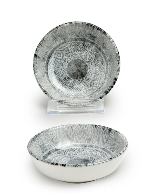 وعاء وجبات خفيفة دائري من سيراميك جينكو من إيديسا، مقاس 10.5 سم (مجموعة من قطعة واحدة)