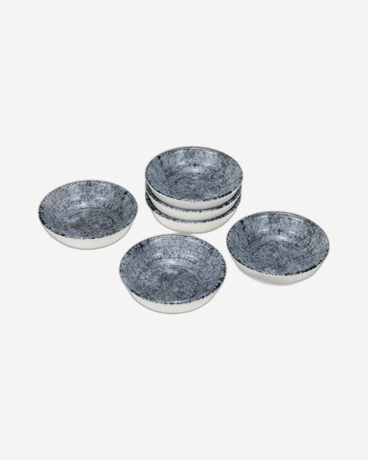 وعاء وجبات خفيفة دائري من سيراميك جينكو من إيديسا، مقاس 10.5 سم، متعدد الألوان (مجموعة من 6 قطع)