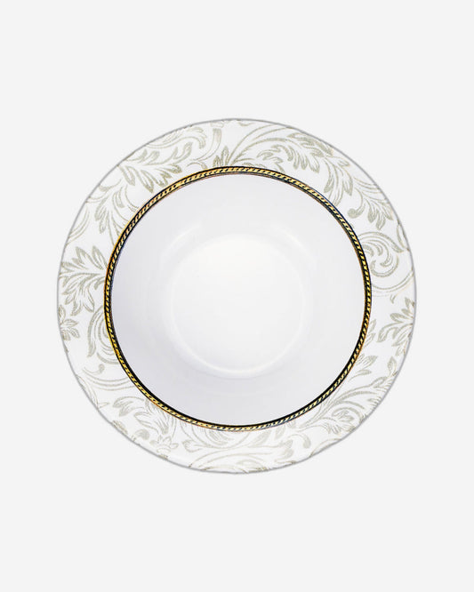 وعاء تقديم دائري من السيراميك إيلانا من إيديسا، مقاس 17 سم، أبيض (مجموعة من قطعة واحدة)