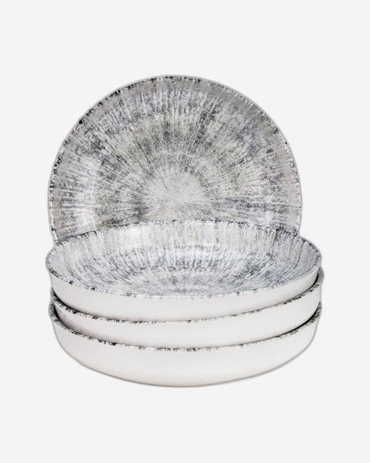 طبق حساء سيراميك من إيديسا أستين، مقاس 21 سم، متعدد الألوان (مجموعة من 4 قطع)