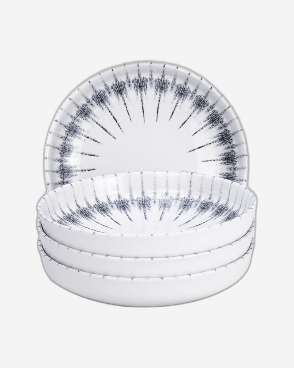 طبق حساء سيراميك من إيديسا كوزمو، مقاس 21 سم، أبيض (مجموعة من 4 قطع)