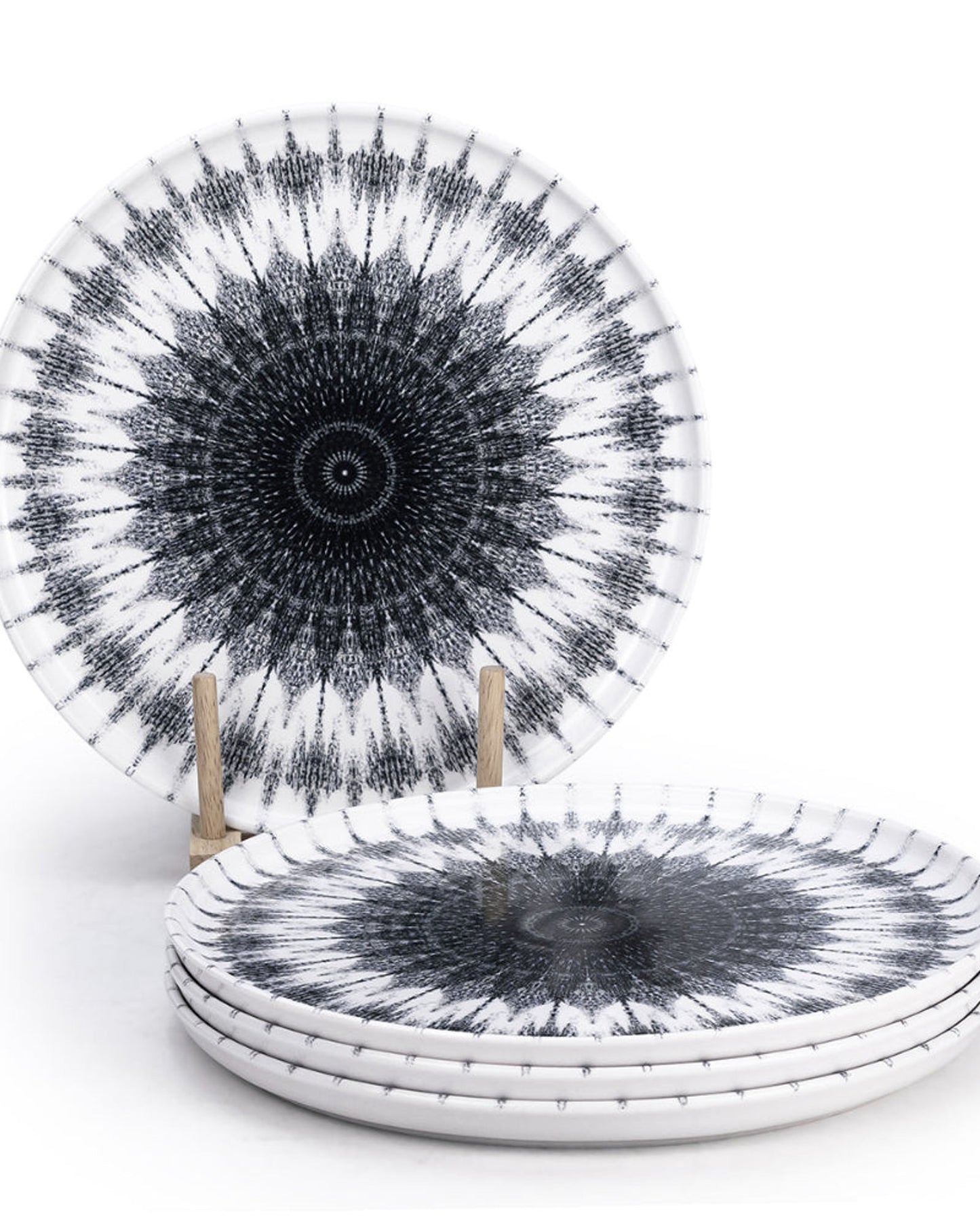 طبق عشاء سيراميك كوزمو من إيديسا، مقاس 26.5 سم، متعدد الألوان (مجموعة من 4 قطع)