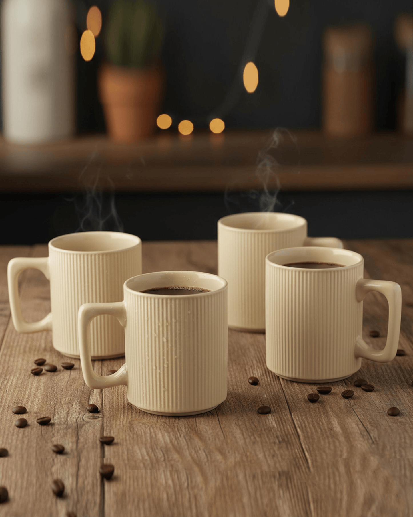 Cuisine Art ZOE Mug Set 4 pcs 385 ml Beige