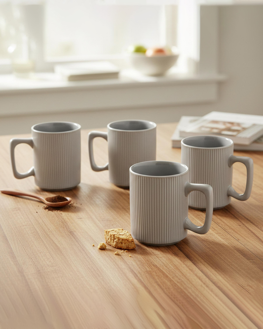 Cuisine Art ZOE Mug Set 4 pcs 385 ml Grey