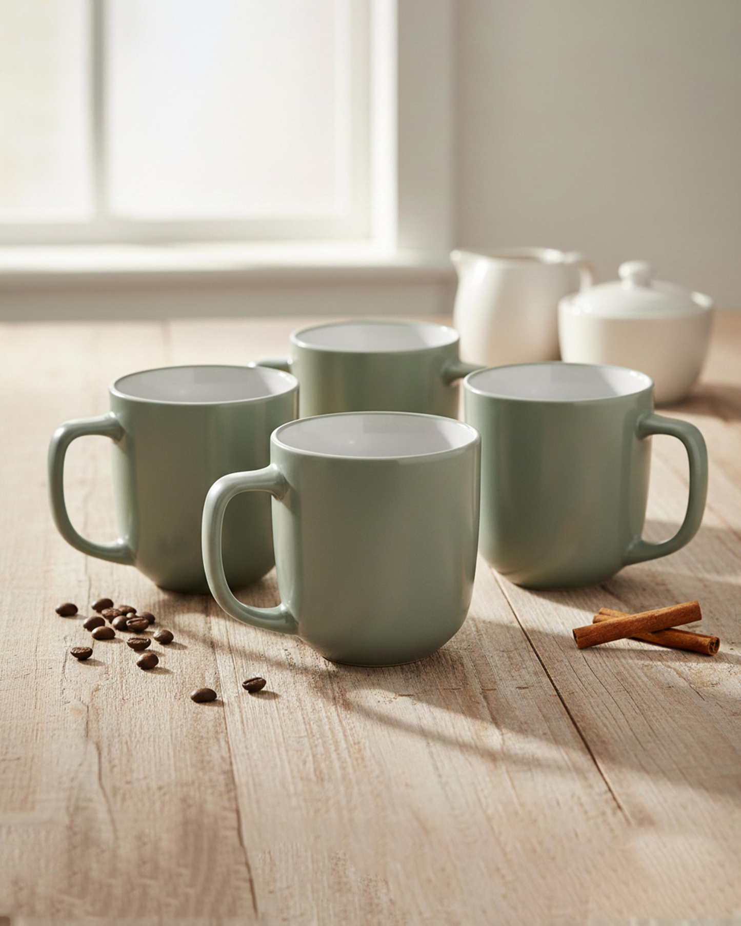 Cuisine Art IVY Mug Set 4 pcs 420 ml Green