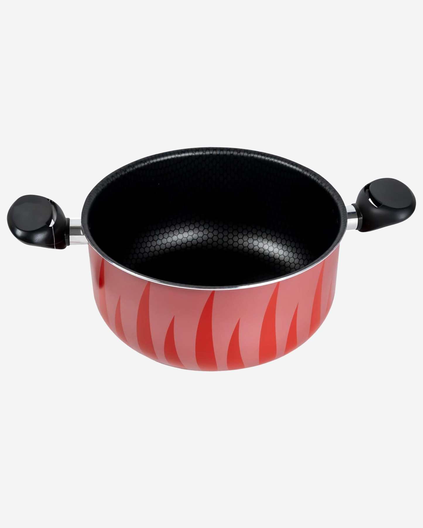 Senstan Flame Design Non-Stick Casserole 26 cm Red