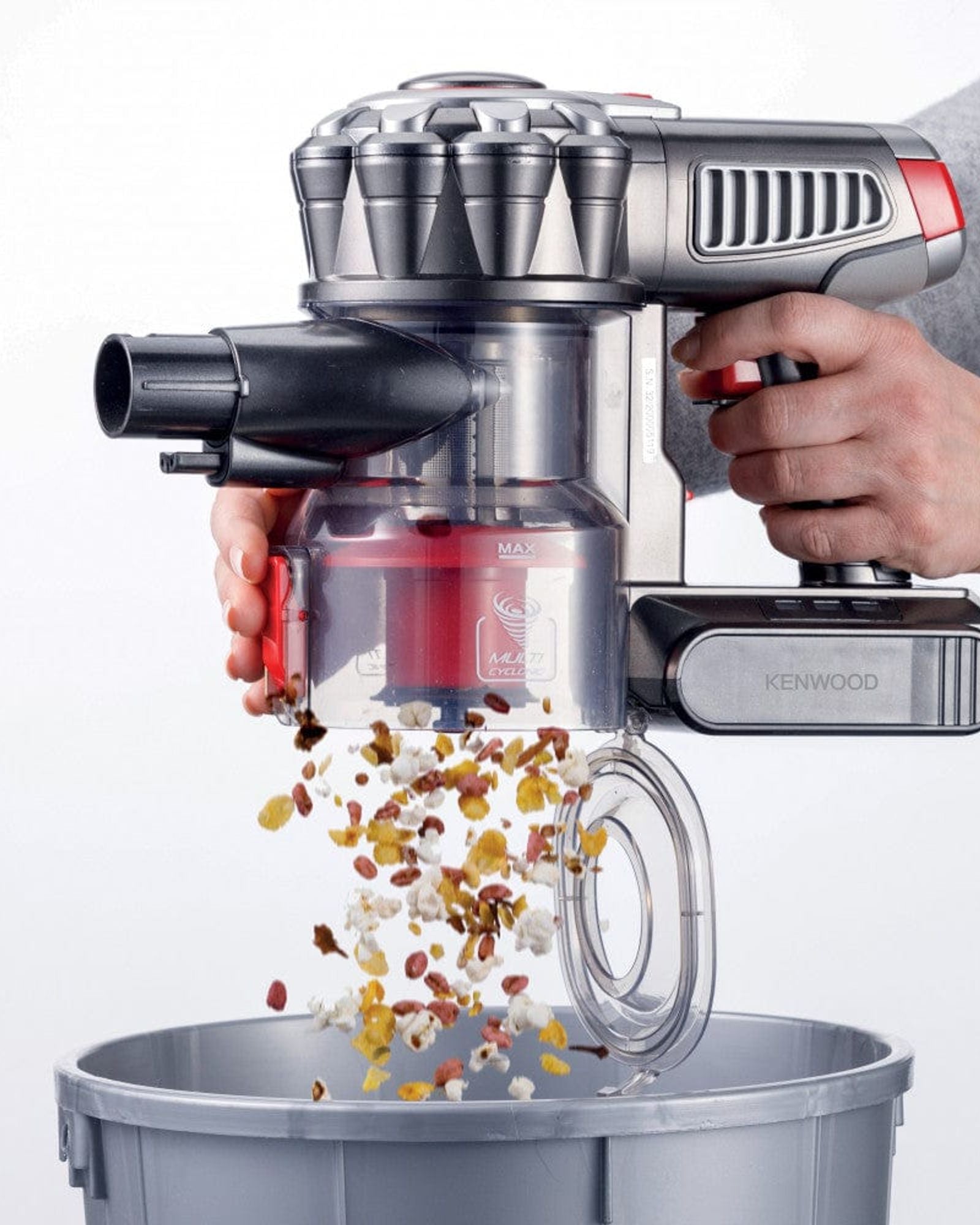 مكنسة كينوود اللاسلكية 2 في 1، عصا يدوية وعصا