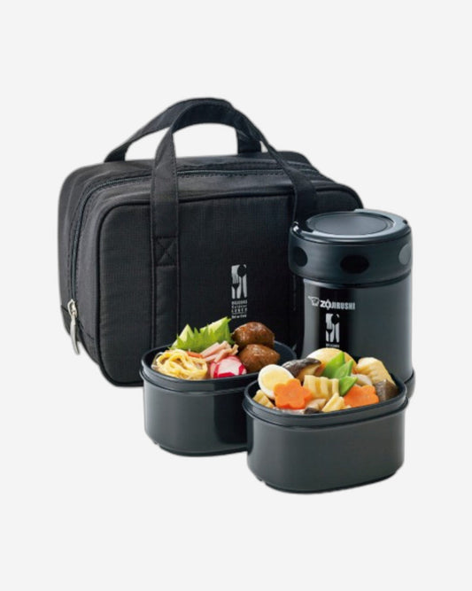 برطمان طعام زوجيروشي أسود بتفريغ الهواء سعة 0.35 لتر